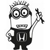 Minion Hyundai Sticker