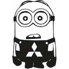 Minion Mitsubishi Sticker