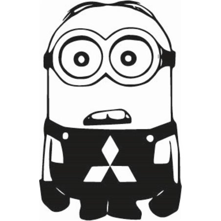 Minion Mitsubishi Sticker