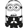 Minion Mitsubishi Sticker