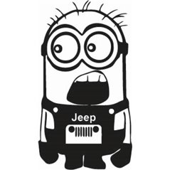 Minion Jeep Sticker
