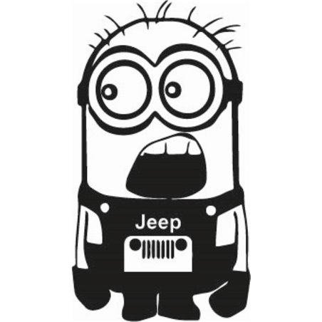 Minion Jeep Sticker