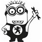 Minion Peugeot Sticker Minion Peugeot Sticker