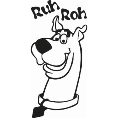 Scooby Doo Ruh Roh Sticker