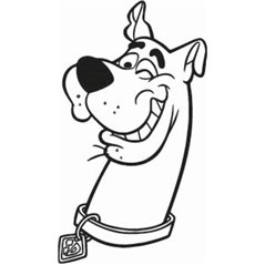 Winking Scooby Doo Sticker