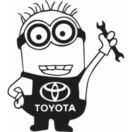 Minion Toyota Sticker