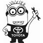Minion Toyota Sticker Minion Toyota Sticker
