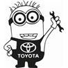 Minion Toyota Sticker