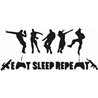Fortnite Eat Sleep Repeat Sticker