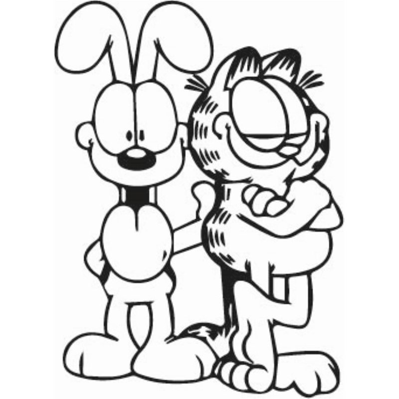 Garfield And Oddy Sticker Garfield And Oddy Sticker