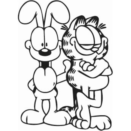 Garfield And Oddy Sticker