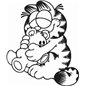 Cuddly Garfield Sticker Cuddly Garfield Sticker
