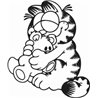 Cuddly Garfield Sticker