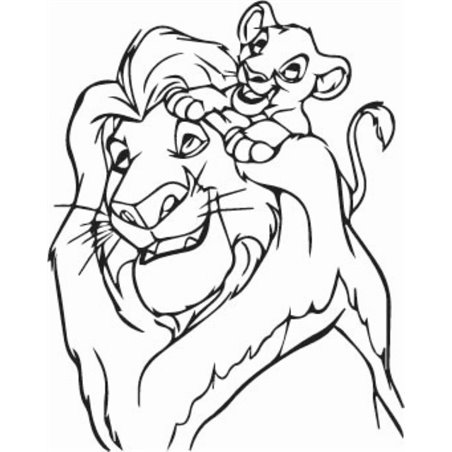 Mufusa And Simba Sticker