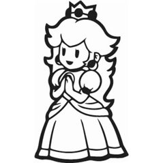 Mario Princess Sticker