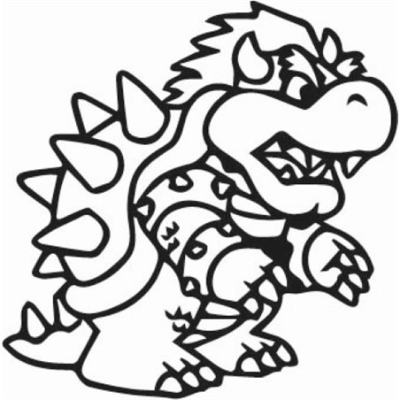 Mario Bowser Sticker