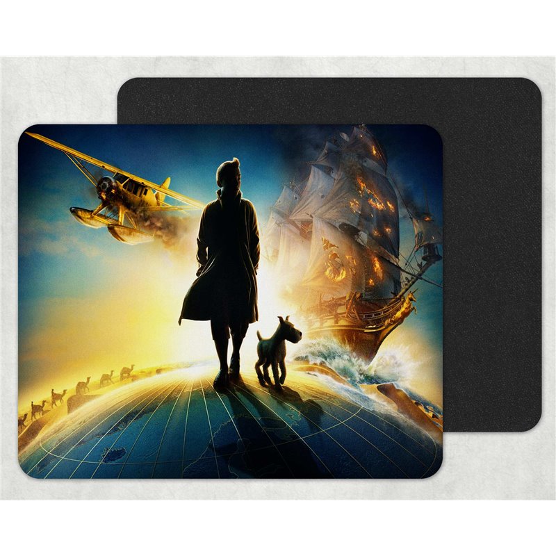 2011 the adventures of tintin normal Mouse Mat