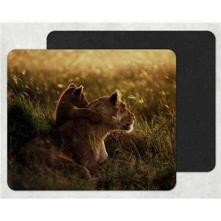 african lion Mouse Mat