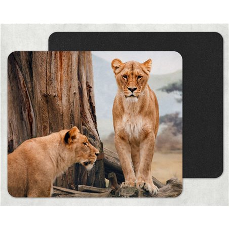african lioness Mouse Mat