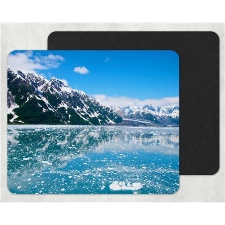 alaska snow mountains Mouse Mat