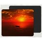 alone boat in sea Mouse Mat