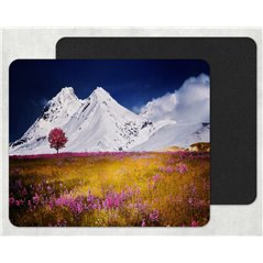autumn fields alps mountains Mouse Mat