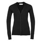 Russell Collection Ladies Cotton Acrylic V Neck Cardigan