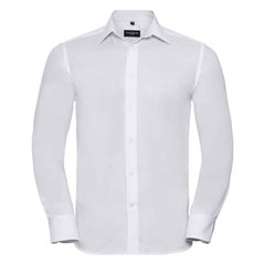 Russell Collection Long Sleeve Tailored Oxford Shirt