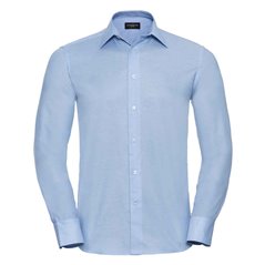 Russell Collection Long Sleeve Tailored Oxford Shirt