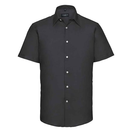 Russell Collection Short Sleeve Tailored Oxford Shirt