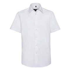 Russell Collection Short Sleeve Tailored Oxford Shirt