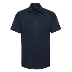 Russell Collection Short Sleeve Tailored Oxford Shirt