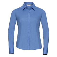 Russell Collection Ladies Long Sleeve Fitted Poplin Shirt