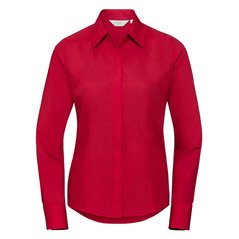 Russell Collection Ladies Long Sleeve Fitted Poplin Shirt