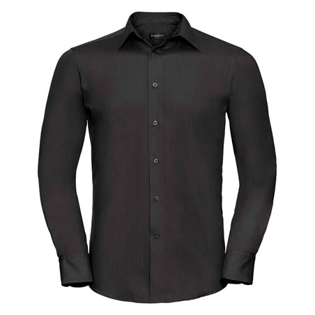 Russell Collection Long Sleeve Tailored Poplin Shirt