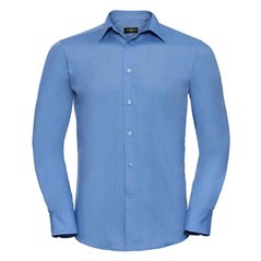 Russell Collection Long Sleeve Tailored Poplin Shirt