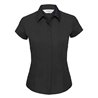 Russell Collection Ladies Cap Sleeve Fitted Poplin Shirt