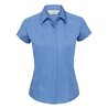 Russell Collection Ladies Cap Sleeve Fitted Poplin Shirt