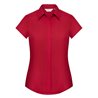 Russell Collection Ladies Cap Sleeve Fitted Poplin Shirt