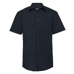 Russell Collection Short Sleeve Tailored Poplin Shirt