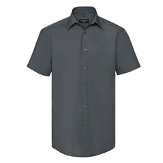 Russell Collection Short Sleeve Tailored Poplin Shirt