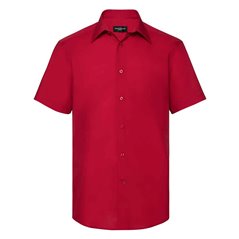Russell Collection Short Sleeve Tailored Poplin Shirt