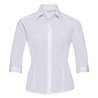 Russell Collection Ladies 3/4 Sleeve Fitted Poplin Shirt