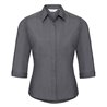 Russell Collection Ladies 3/4 Sleeve Fitted Poplin Shirt