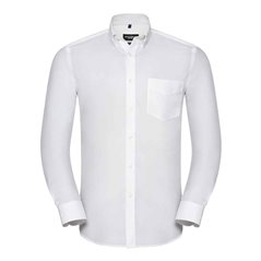 Russell Collection Tailored Long Sleeve Oxford Shirt