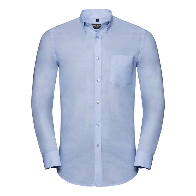 Russell Collection Tailored Long Sleeve Oxford Shirt