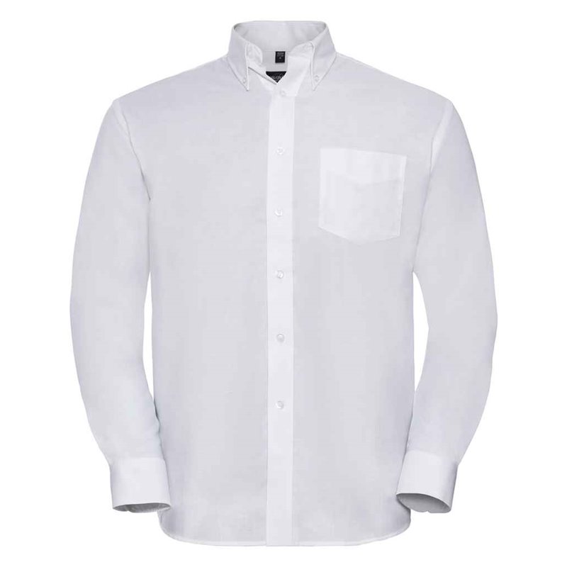Russell Collection Long Sleeve Easy Care Oxford Shirt