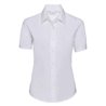 Russell Collection Ladies Short Sleeve Easy Care Oxford Shirt