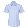 Russell Collection Ladies Short Sleeve Easy Care Oxford Shirt