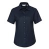 Russell Collection Ladies Short Sleeve Easy Care Oxford Shirt